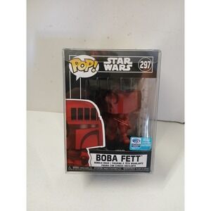 Funko Pop Star Wars Boba Fett Red 2020 WonderCon Exclusive #297 W/ Protector